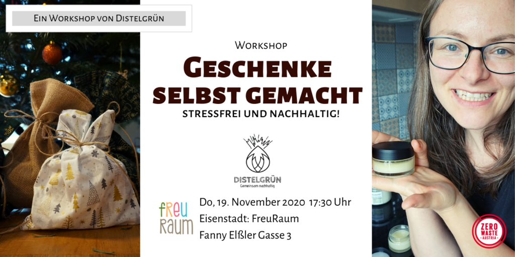 Workshop Titel - Geschenke selbst gemacht, stressfrei und nachhaltig